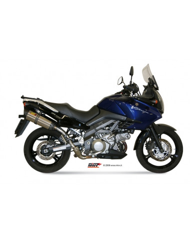 Silencieux double MIVV Suono inox/casquette carbone Suzuki DL1000 V-Strom Silencieux double MIVV Suono inox/casquette carbone Suzuki DL1000 V-Strom