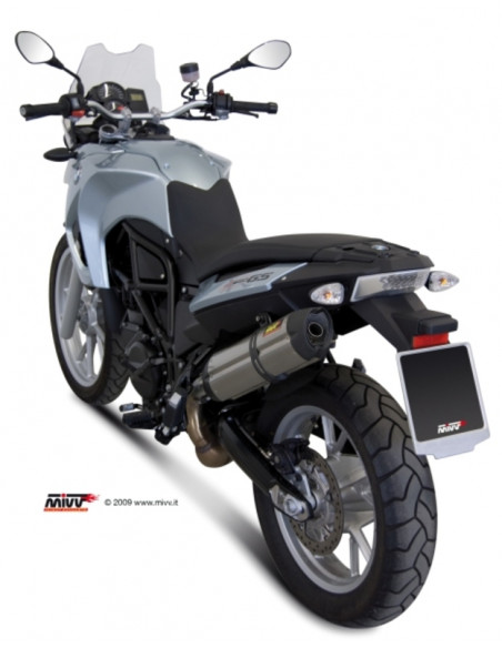 Silencieux MIVV Suono inox/casquette carbone BMW F650GS/F800GS Silencieux MIVV Suono inox/casquette carbone BMW F650GS/F800GS