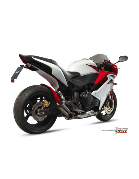 Silencieux MIVV Double Gun full titane Honda CBR600F/CB600F Silencieux MIVV Double Gun full titane Honda CBR600F/CB600F