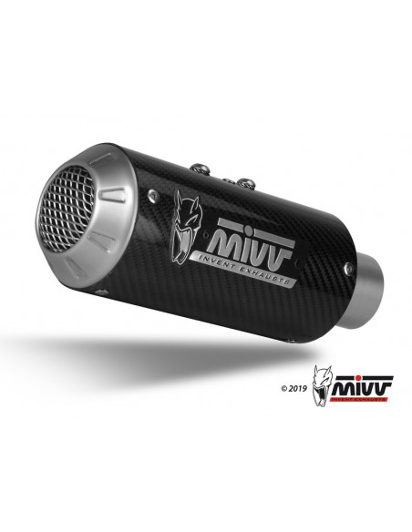 Silencieux MIVV MK3 carbone/casquette inox Benelli 502C Silencieux MIVV MK3 carbone/casquette inox Benelli 502C