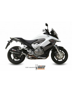 Silencieux MIVV Oval Carbon Cap carbone Honda VFR800 Crossrunner 2