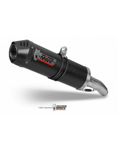 Silencieux double MIVV Oval Carbon Cap carbone Kawasaki ZZR1400