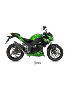 Silencieux MIVV Suono inox brossé noir Kawasaki Z300 2