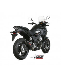 Silencieux MIVV Oval carbone/casquette carbone Honda CB500X 2