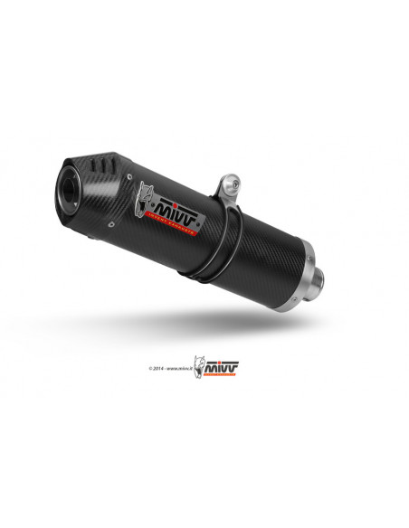 Silencieux MIVV Oval Carbon Cap carbone Kawasaki Versys 1000 Silencieux MIVV Oval Carbon Cap carbone Kawasaki Versys 1000