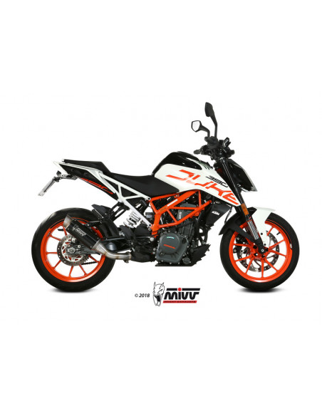 Silencieux MIVV GP Pro inox noir KTM Duke 125/390 Silencieux MIVV GP Pro inox noir KTM Duke 125/390