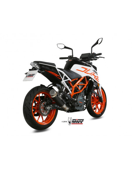 Silencieux MIVV GP Pro inox noir KTM Duke 125/390 Silencieux MIVV GP Pro inox noir KTM Duke 125/390