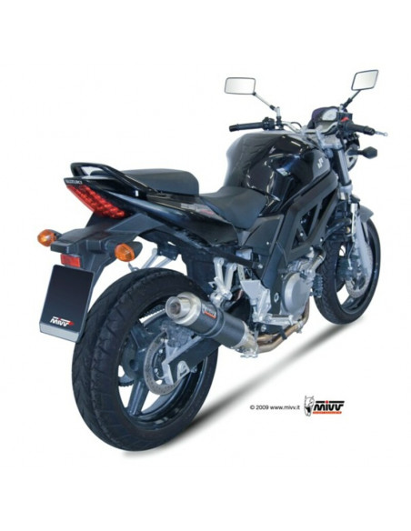 Silencieux + demi-ligne MIVV GP carbone Suzuki SV650 Silencieux + demi-ligne MIVV GP carbone Suzuki SV650
