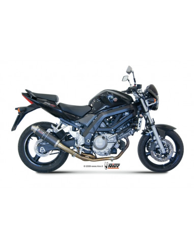 Silencieux + demi-ligne MIVV GP carbone Suzuki SV650 Silencieux + demi-ligne MIVV GP carbone Suzuki SV650