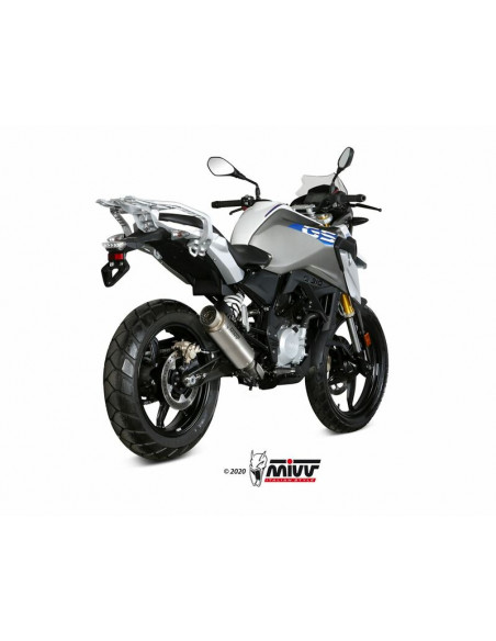 Silencieux MIVV GP Pro titanium/casquette inox BMW G310GS Silencieux MIVV GP Pro titanium/casquette inox BMW G310GS