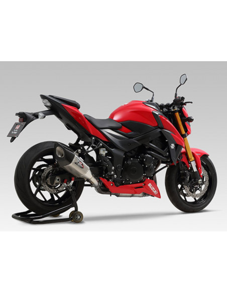 Silencieux YOSHIMURA R11SQ inox Satin/casquette carbone Suzuki GSX-S750