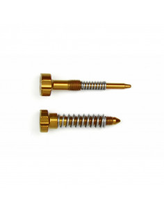 Vis de réglage carburateur S3 ralenti + ressorts or