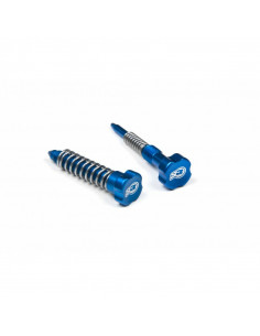 Vis de réglage carburateur S3 Enduro ralenti + air + ressorts bleu 2