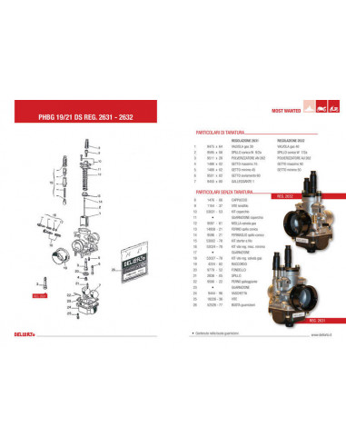Carburateur DELL ORTO PHBG DS Ø19mm