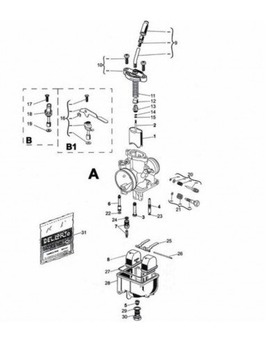 Carburateur DELL ORTO VHST BS Ø28mm