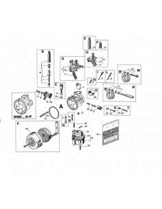 Carburateur DELL ORTO SHBC Ø19mm - avec starter à câble 2