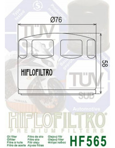 Filtre à huile HIFLOFILTRO - HF565 2