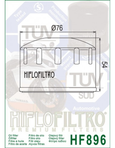 Filtre à huile HIFLOFILTRO - HF896 Ural 750