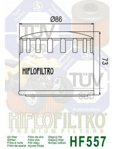 Filtre à huile HIFLOFILTRO - HF557 2
