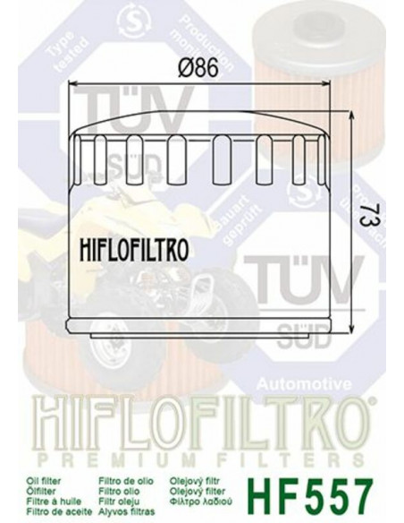 Filtre à huile HIFLOFILTRO - HF557