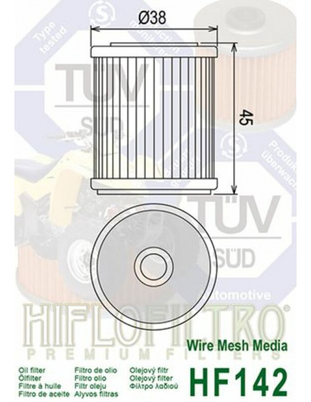 Filtre à huile HIFLOFILTRO - HF142 Filtre à huile HIFLOFILTRO - HF142