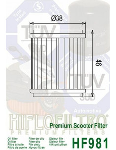 Filtre à huile HIFLOFILTRO - HF981 2