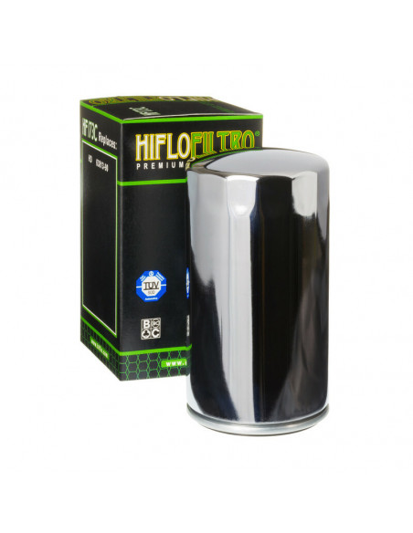 Filtre à huile HIFLOFILTRO Chrome - HF173C Filtre à huile HIFLOFILTRO Chrome - HF173C