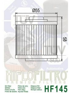 Filtre à huile HIFLOFILTRO - HF145 2
