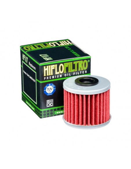 Filtre à huile HIFLOFILTRO - HF117 Honda Filtre à huile HIFLOFILTRO - HF117 Honda
