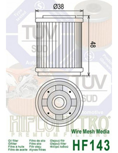 Filtre à huile HIFLOFILTRO - HF143 2