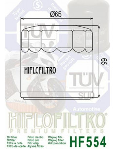 Filtre à huile HIFLOFILTRO - HF554 MV Agusta 2