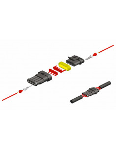 Cosse femelle générique BIHR Ø0,85mm²/1,25mm² 2