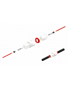 Connectique femelle série 090 SMTO BIHR type origine 2 voies gris - 5 pcs 2
