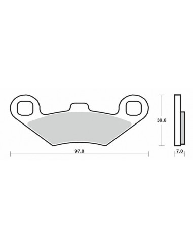 Plaquettes de frein BREMBO Scooter métal fritté - 07104XS