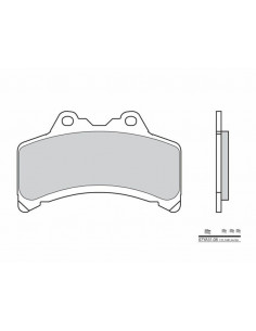 Plaquettes de frein BREMBO route carbone céramique - 07YA3108