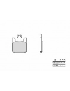Plaquettes de frein BREMBO carbone céramique - 07SU26RC