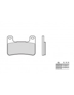 Plaquettes de frein BREMBO route métal fritté - 07SU27LA