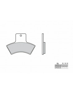 Plaquettes de frein BREMBO Off-Road métal fritté - 07PO04SD