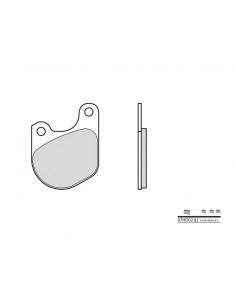 Plaquettes de frein BREMBO route carbone céramique - 07HD0202