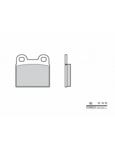 Plaquettes de frein BREMBO route carbone céramique - 07GR6007