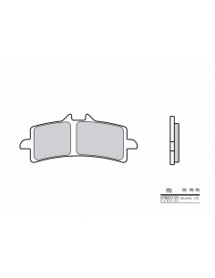 Plaquettes de frein BREMBO Vintage métal fritté - 07BB3793