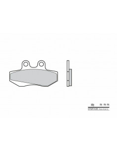 Plaquettes de frein BREMBO route carbone céramique - 07GR1406