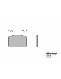Plaquettes de frein BREMBO route métal fritté - 07SU06SA