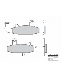 Plaquettes de frein BREMBO route carbone céramique - 07SU1509