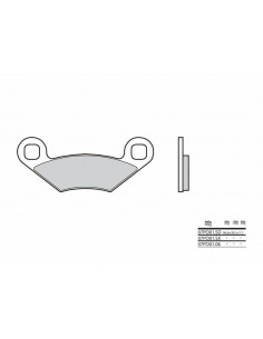 Plaquettes de frein BREMBO Off-Road métal fritté - 07PO01SD