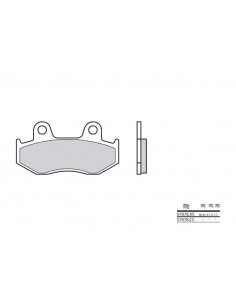 Plaquettes de frein BREMBO Scooter carbone céramique - 07078CC