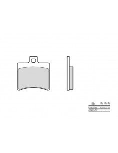 Plaquettes de frein BREMBO Scooter métal fritté - 07020XS