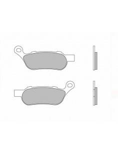 Plaquettes de frein BREMBO route métal fritté - 07HD07SP 2