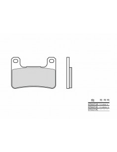 Plaquettes de frein BREMBO route métal fritté - 07SU27SA
