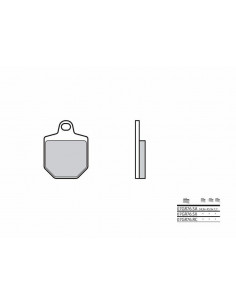 Plaquettes de frein BREMBO carbone céramique - 07GR76RC